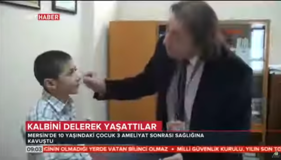 Ali Balıcak, a 10-year-old man from Adana who had a congenital heart disease...